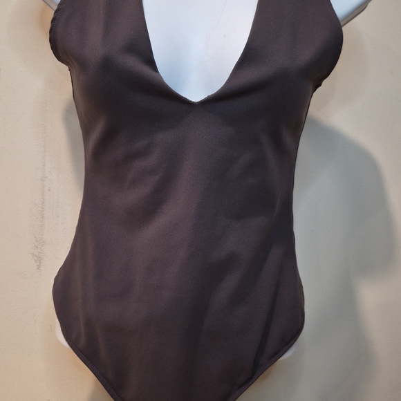 Free People Deep V-Neck Bodysuit - Picture 3 of 6